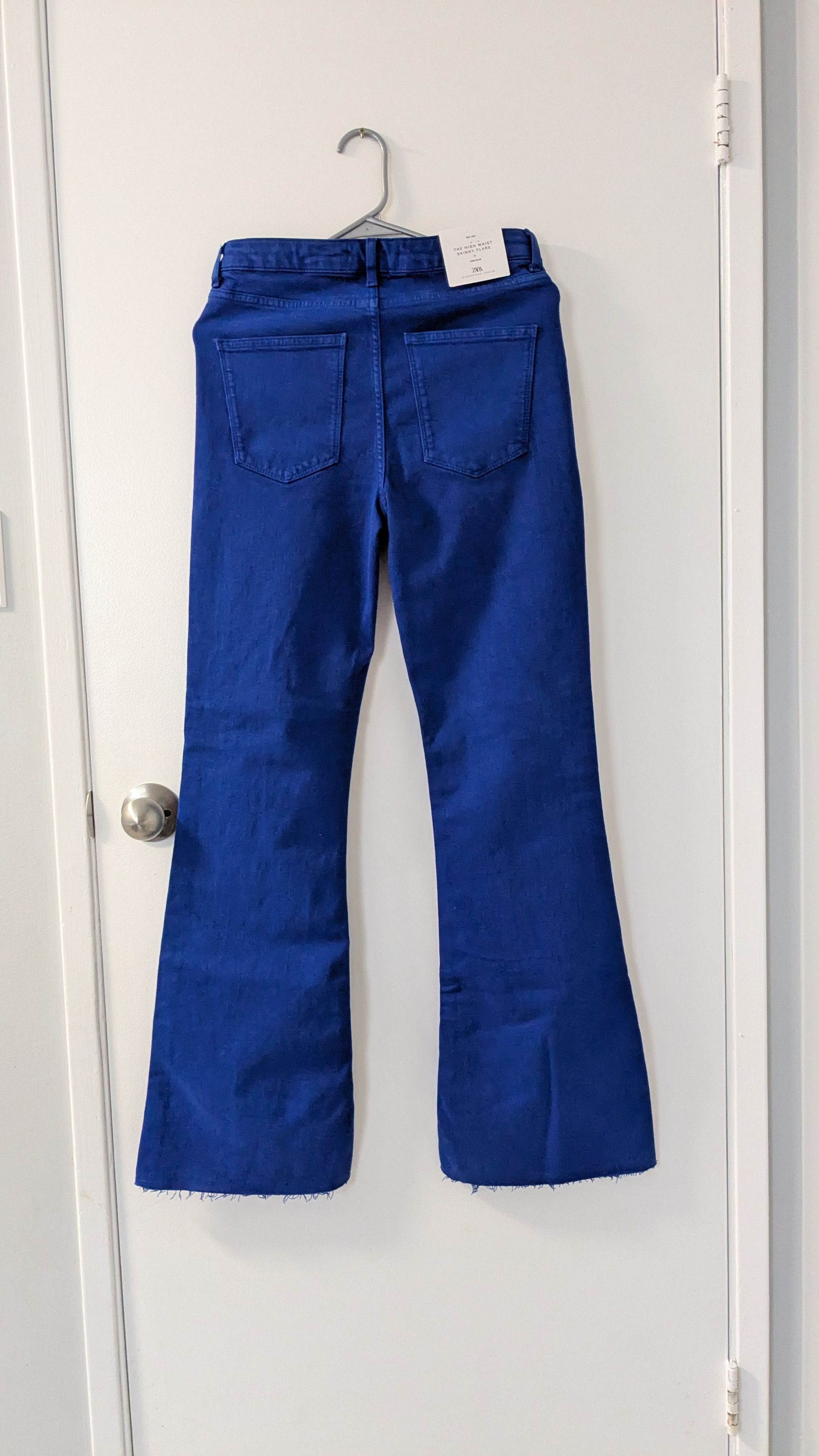 Zara Zara High Rise Skinny Flare Boot Cut jeans in Juno Blue Size 26" / US 2 / IT 38 - 4 Thumbnail