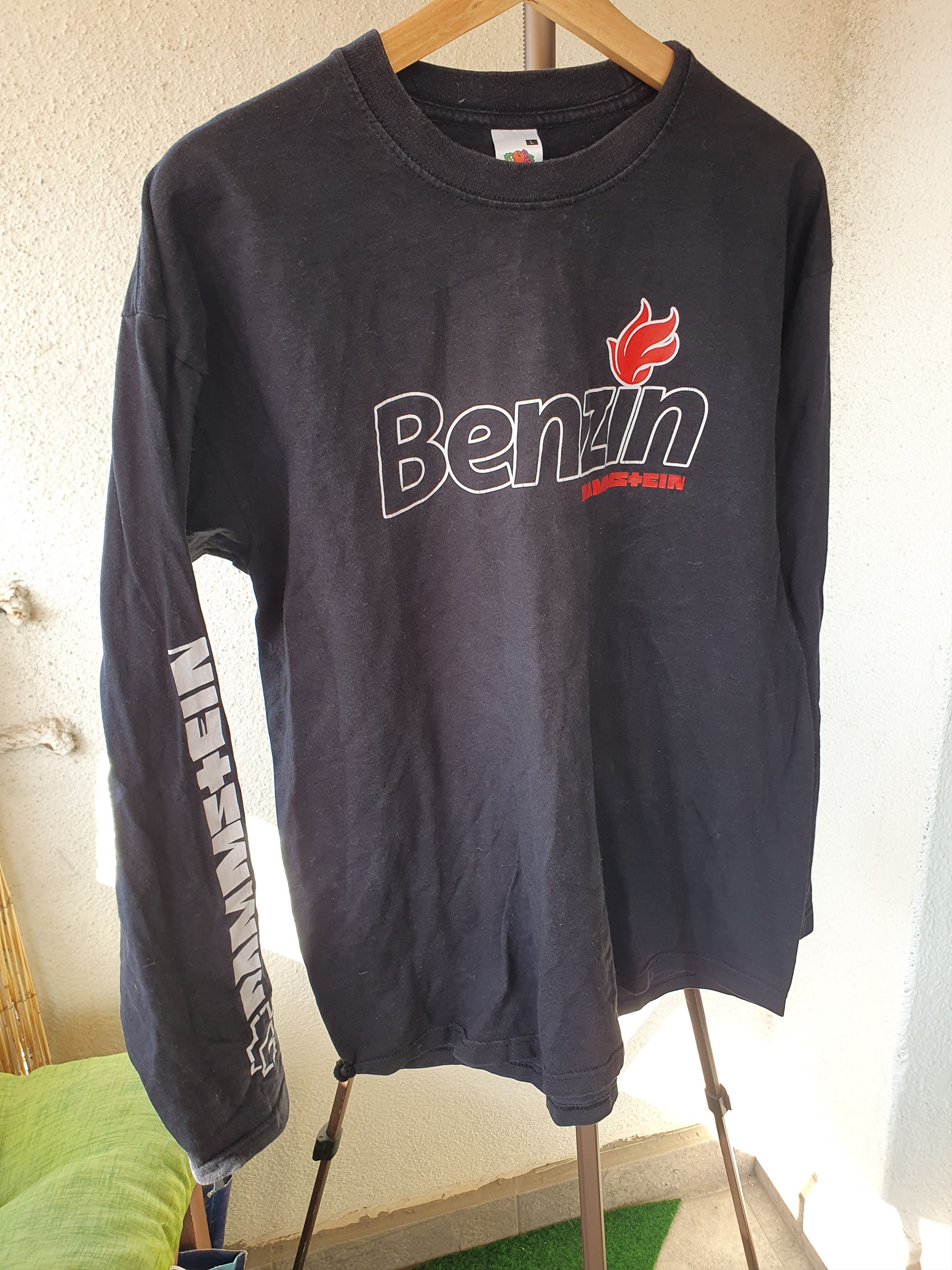 Band Tees × Vintage Rammstein Benzin Vintage Long Sleeve tee Double Sided sz L Size US L / EU 52-54 / 3 - 6 Thumbnail