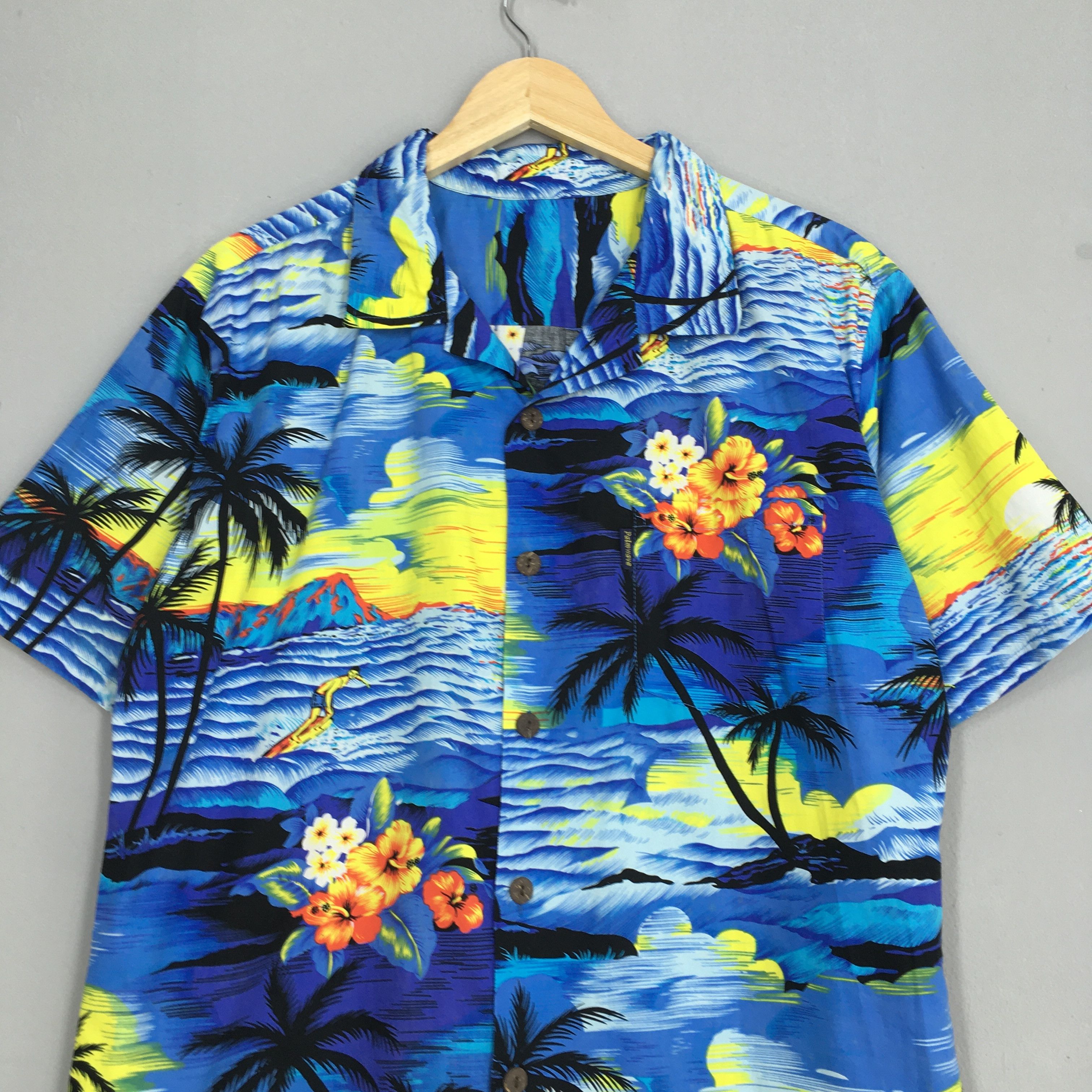 Vintage Vintage Hawaiian Aloha Coconut Tree Shirt Medium Size US M / EU 48-50 / 2 - 2 Thumbnail