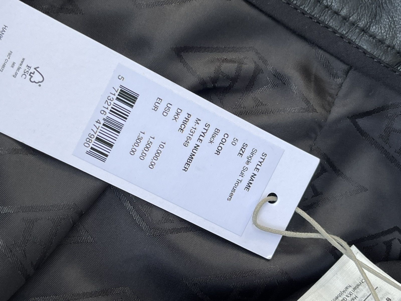 Han Kjobenhavn !DS! FW22 Han Kjobenhavn Single Suit Black Leather Trousers Size US 34 / EU 50 - 19 Thumbnail