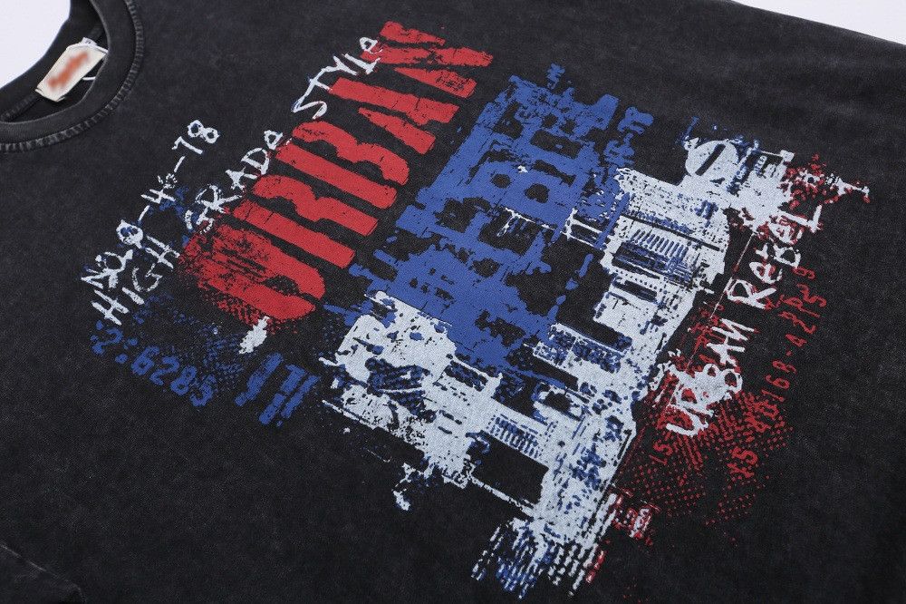 Japanese Brand × Vintage Punk casual graffiti letter print distressed washed t-shirt Size US M / EU 48-50 / 2 - 4 Thumbnail