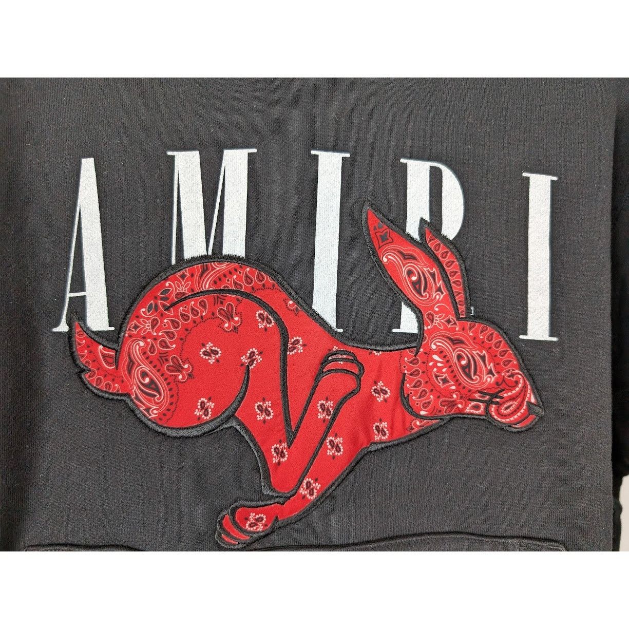 Amiri o1rshd1 CNY Rabbit Logo Hoodie in Black Size US L / EU 52-54 / 3 - 8 Thumbnail