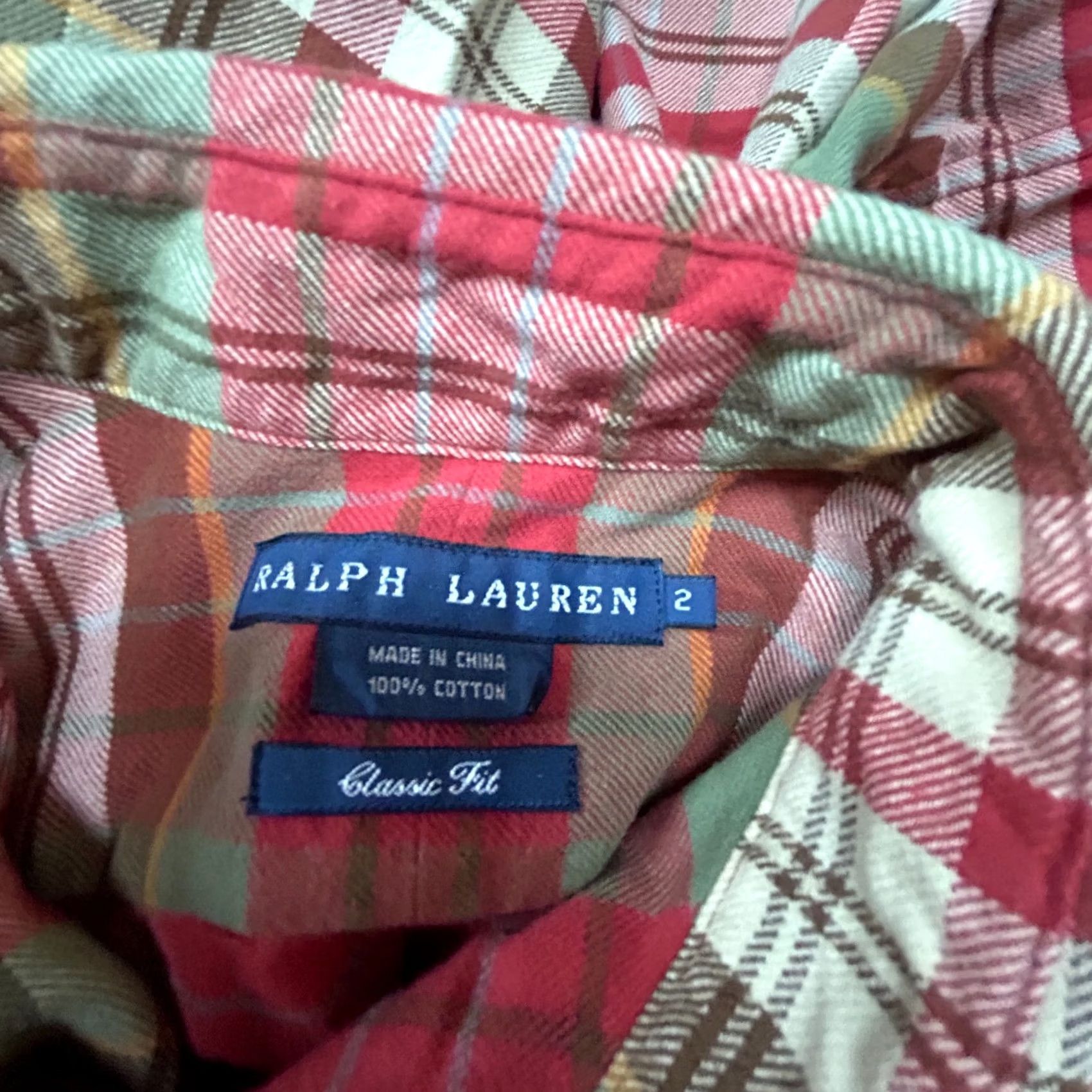 Ralph Lauren Ralph Lauren Women's Button-Down Shirt Long Sleeve Plaid Size 2 Classic Fit Multicolor Casual Shirt Women Size XS / US 0-2 / IT 36-38 - 3 Thumbnail