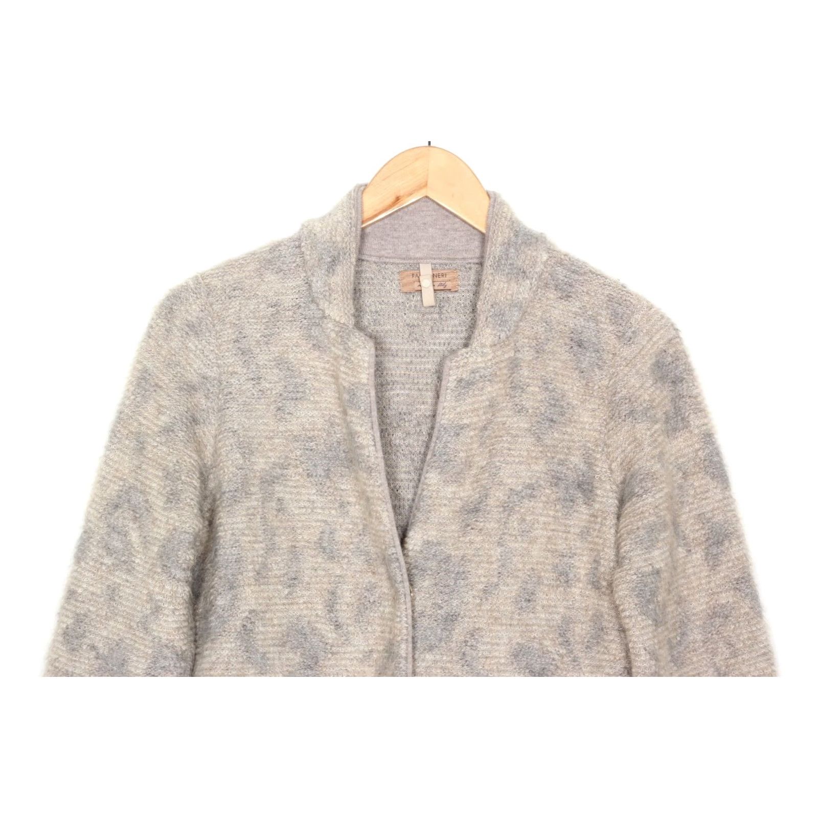 Vintage FALCONERI Knit Coat Women S Wool Mohair Blend Made in ITALY MJ5671 Size S / US 4 / IT 40 - 2 Thumbnail
