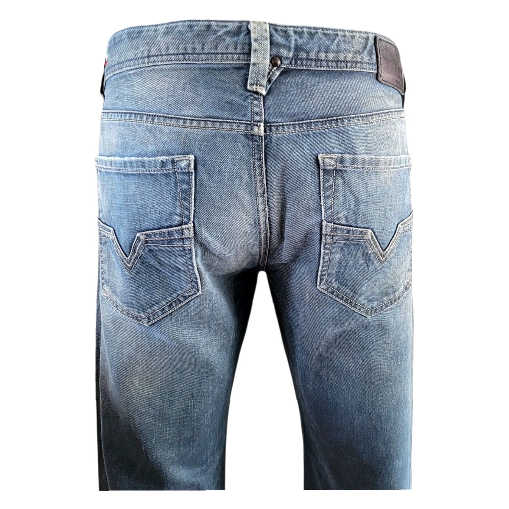 Diesel Diesel Larkee Jeans – W33 L32 – Wash 008ZT – Made in Italy – Blue – Regular Fit – Men’s – 33x32 Size US 33 - 6 Thumbnail