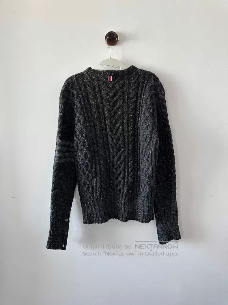 Thom Browne Thom Browne Black Grey Sweater Size US XL / EU 56 / 4 - 2 Thumbnail