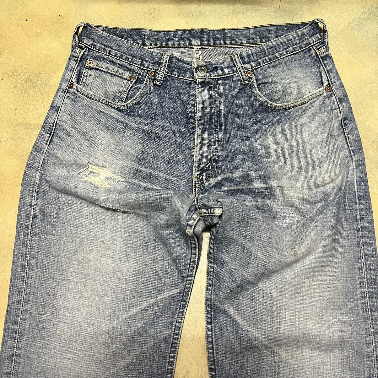 Jean × Levi's × Levi's Vintage Clothing Vintage Levis 534 Distressed Design Denim Jeans Size US 33 - 3 Thumbnail