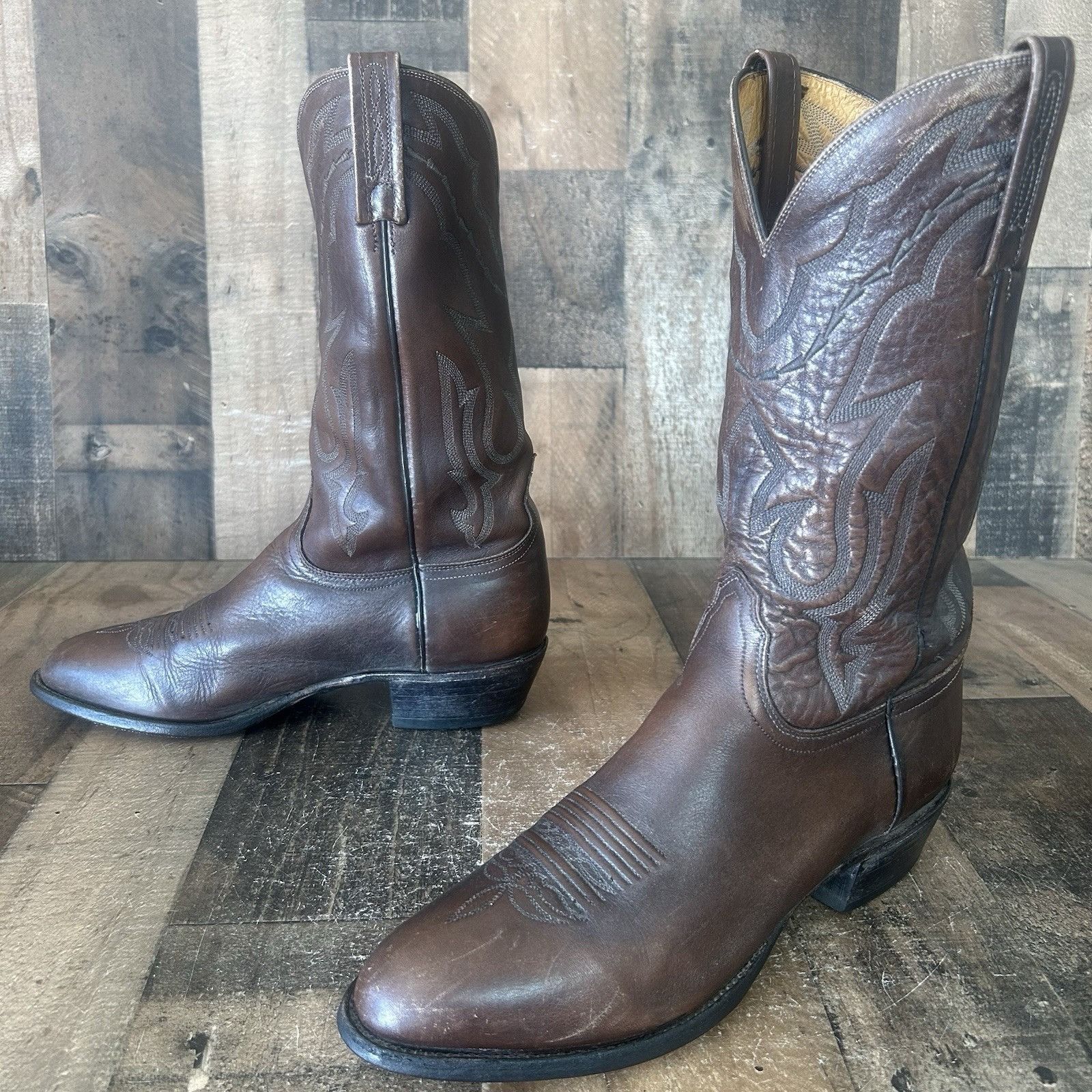 Lucchese Lucchese 2000 Vintage T3099R4 Cowboy Boots Mens 10.5 EE Size US 10.5 / EU 43-44 - 10 Thumbnail