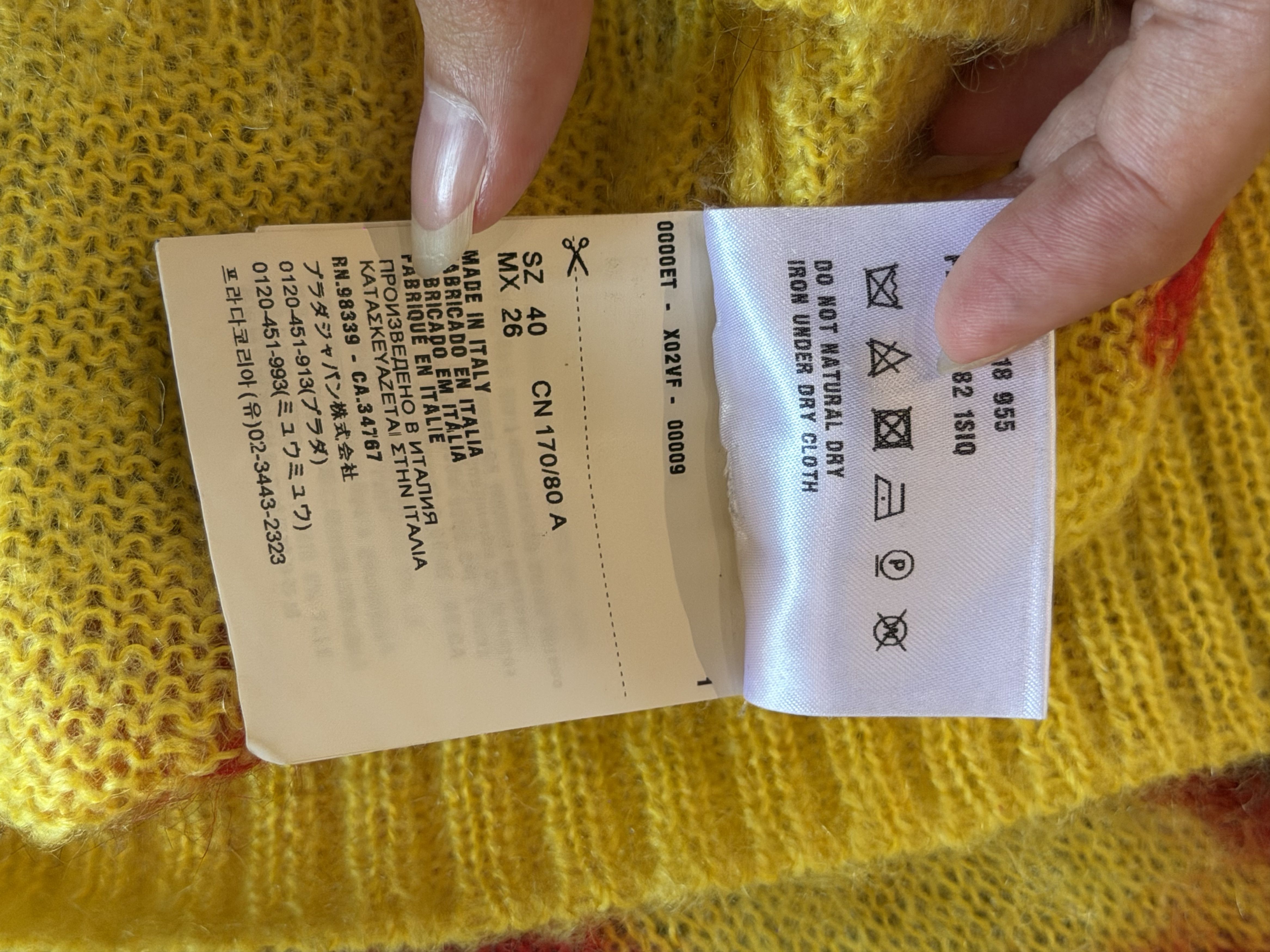 Prada PRADA FW2018 FLAME INTARSIA MOHAIR SWEATER Size US XXS / EU 40 - 5 Thumbnail