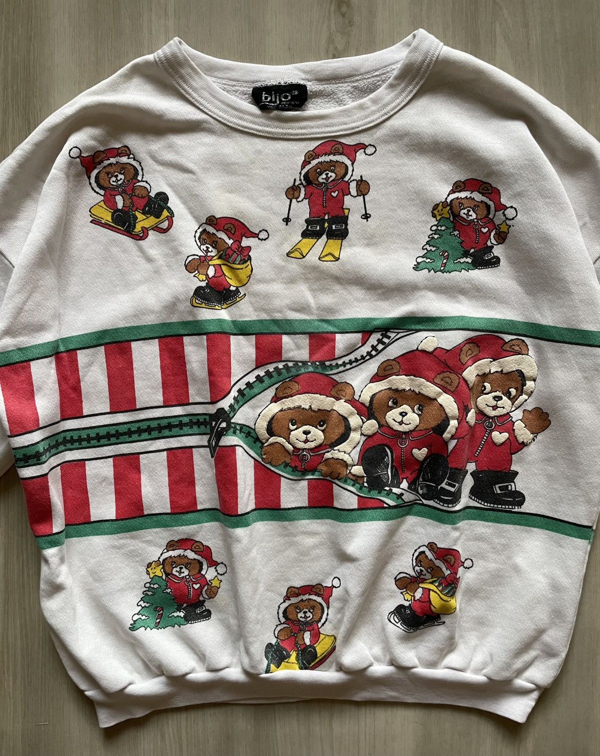 Vintage Vintage Christmas Winter Bears Sweater Double Side Sz M Size M / US 6-8 / IT 42-44 - 2 Thumbnail