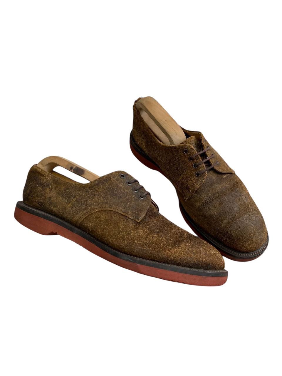 George Cox Geroge Cox Broken Suede Brown Derby Shoes Size US 10 / EU 43 - 1 Thumbnail