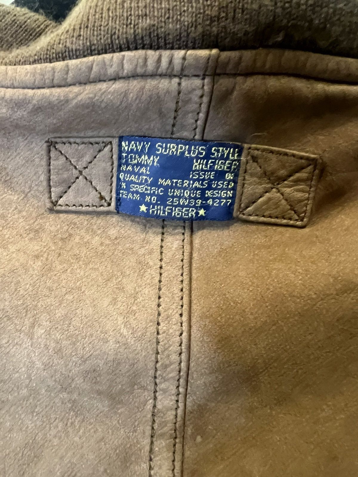 Tommy Hilfiger × Vintage Vintage Tommy Hilfiger Suede Bomber Jacket Size US L / EU 52-54 / 3 - 5 Thumbnail