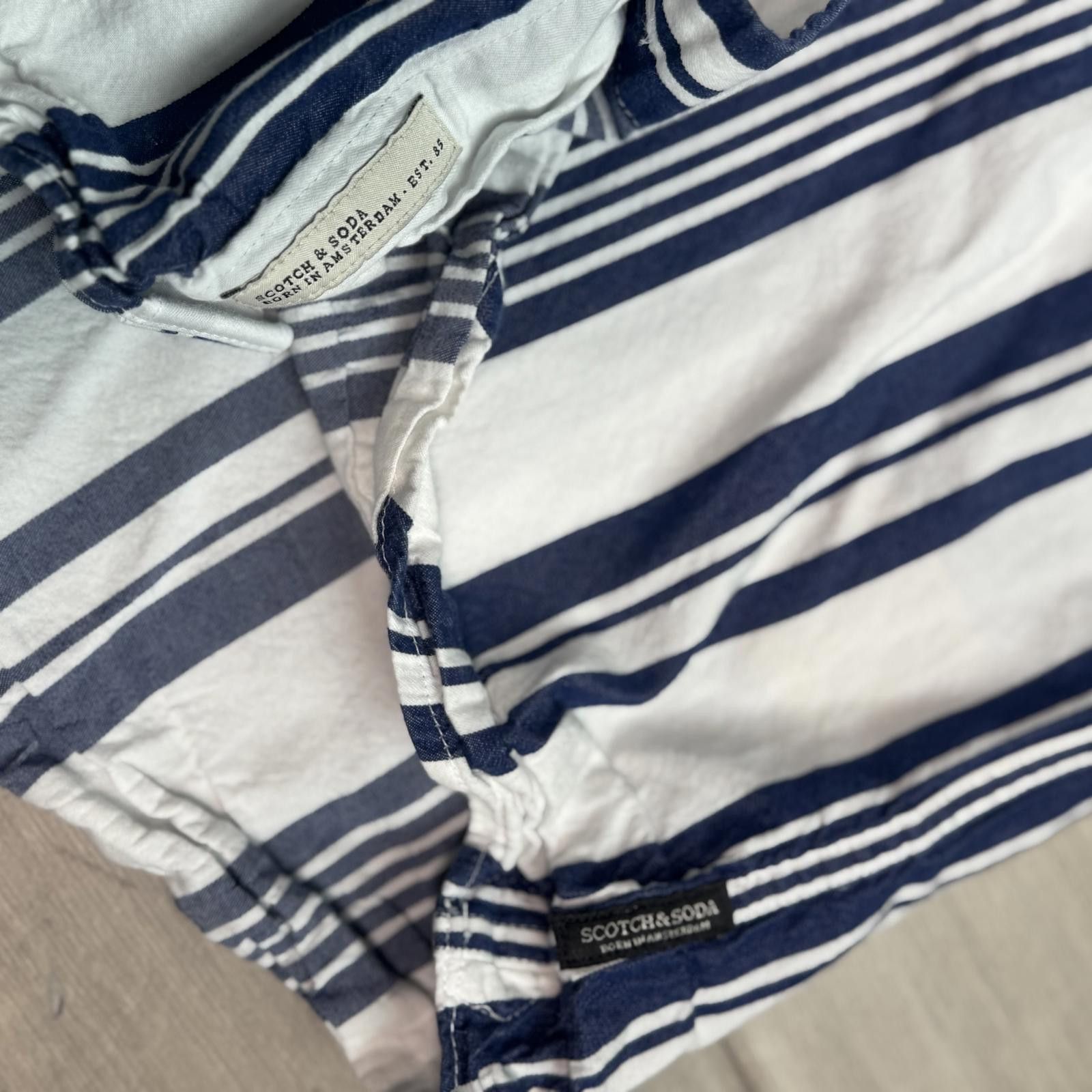 Scotch & Soda Scotch & Soda Men's Relaxed Fit Striped Casual Shirt Size M Size US M / EU 48-50 / 2 - 7 Thumbnail