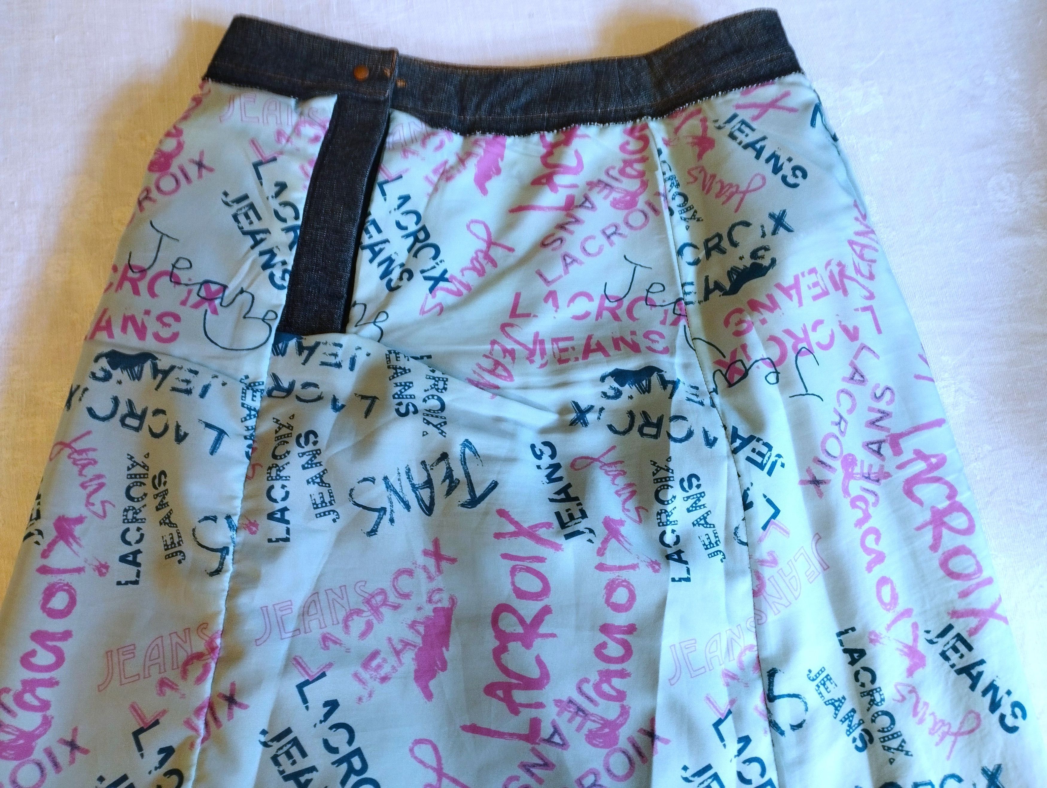 Christian Lacroix Christian Lacroix Jupe Denim Laine Schintz TXS/S Size 25" / US 0 / IT 36 - 5 Thumbnail