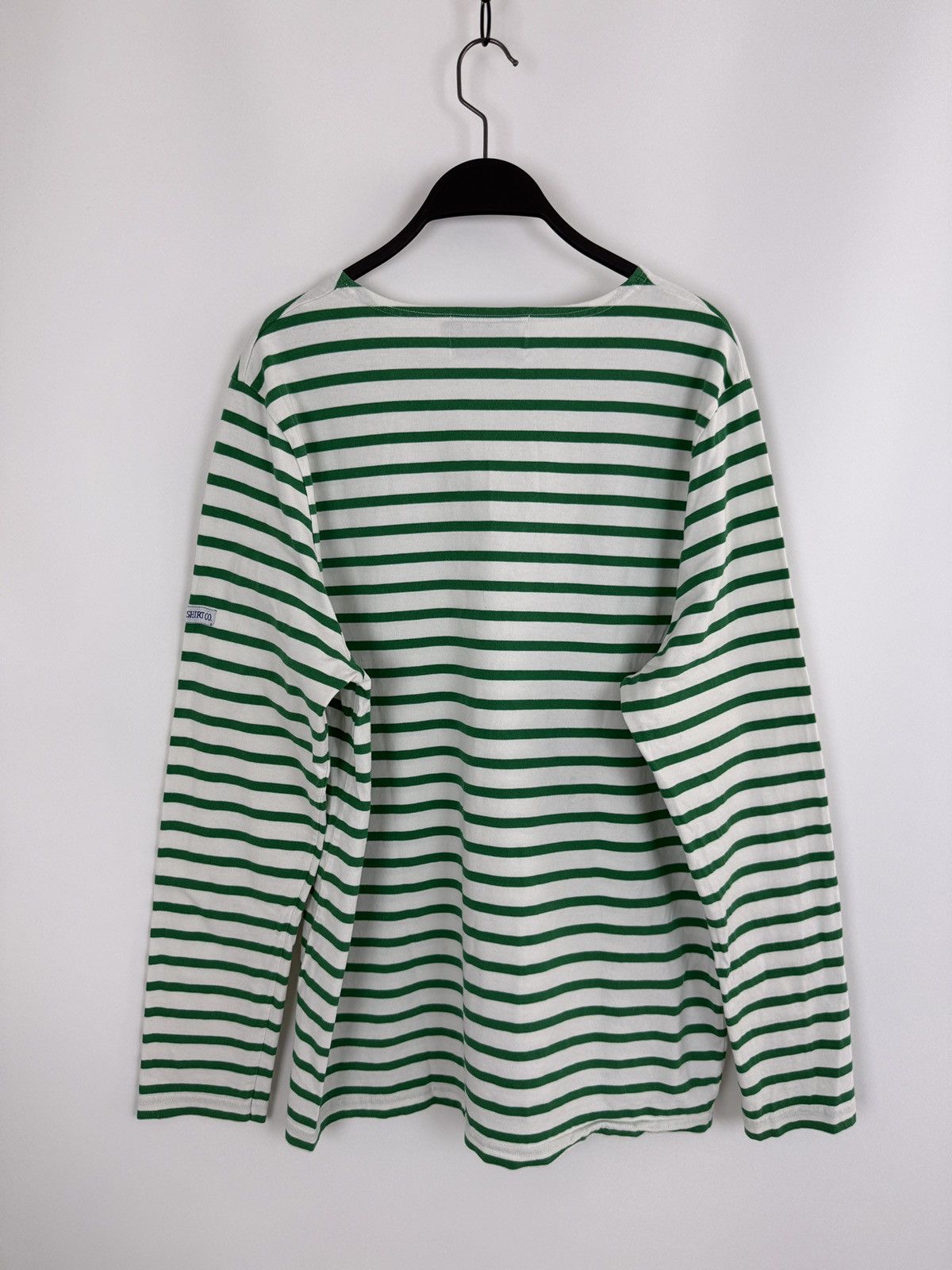 Other Breton Shirt Co. Sailor White Green Stripe Long Sleeve Size US XXL / EU 58 / 5 - 6 Thumbnail
