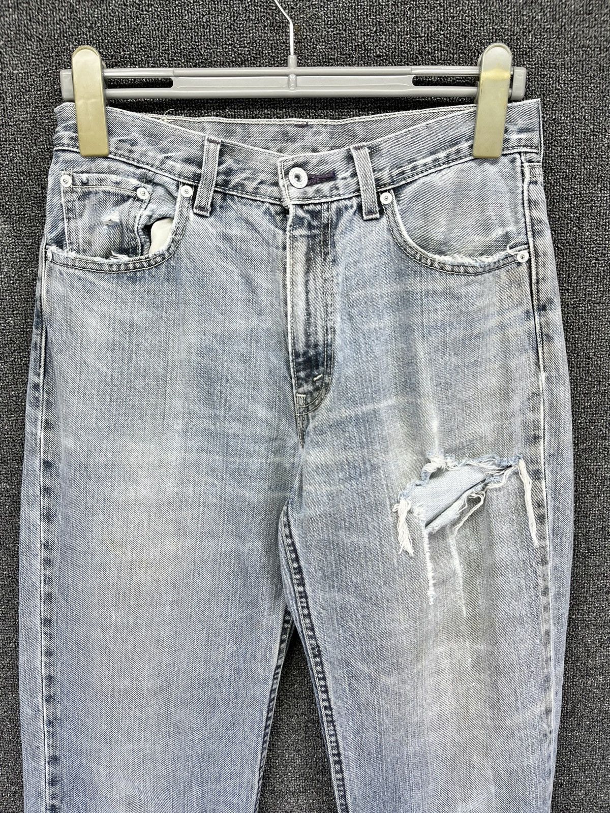 Levi's Vintage 90s Levi's Trashed Jeans Denim Pants Size US 31 - 6 Thumbnail