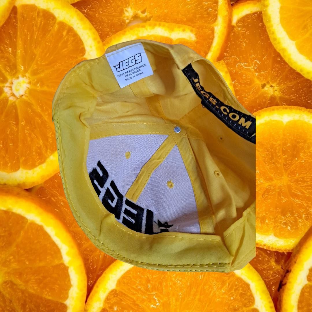 Other Jegs High Performance Yellow and Black Adjustable Hat Size ONE SIZE - 3 Thumbnail