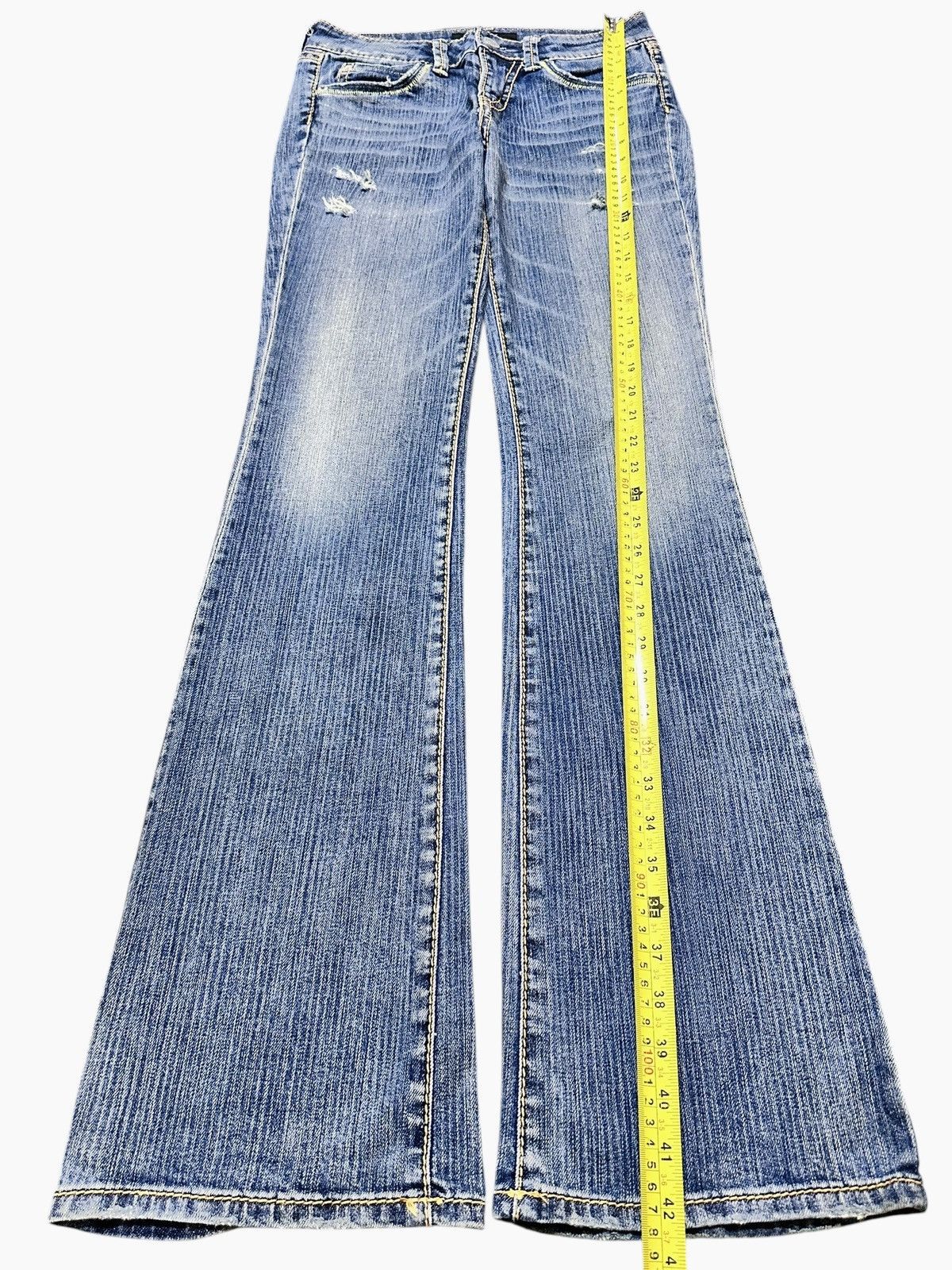Vintage Vintage Distressed Nuve Faded Wash Flare Style Size US 28 / EU 44 - 12 Thumbnail