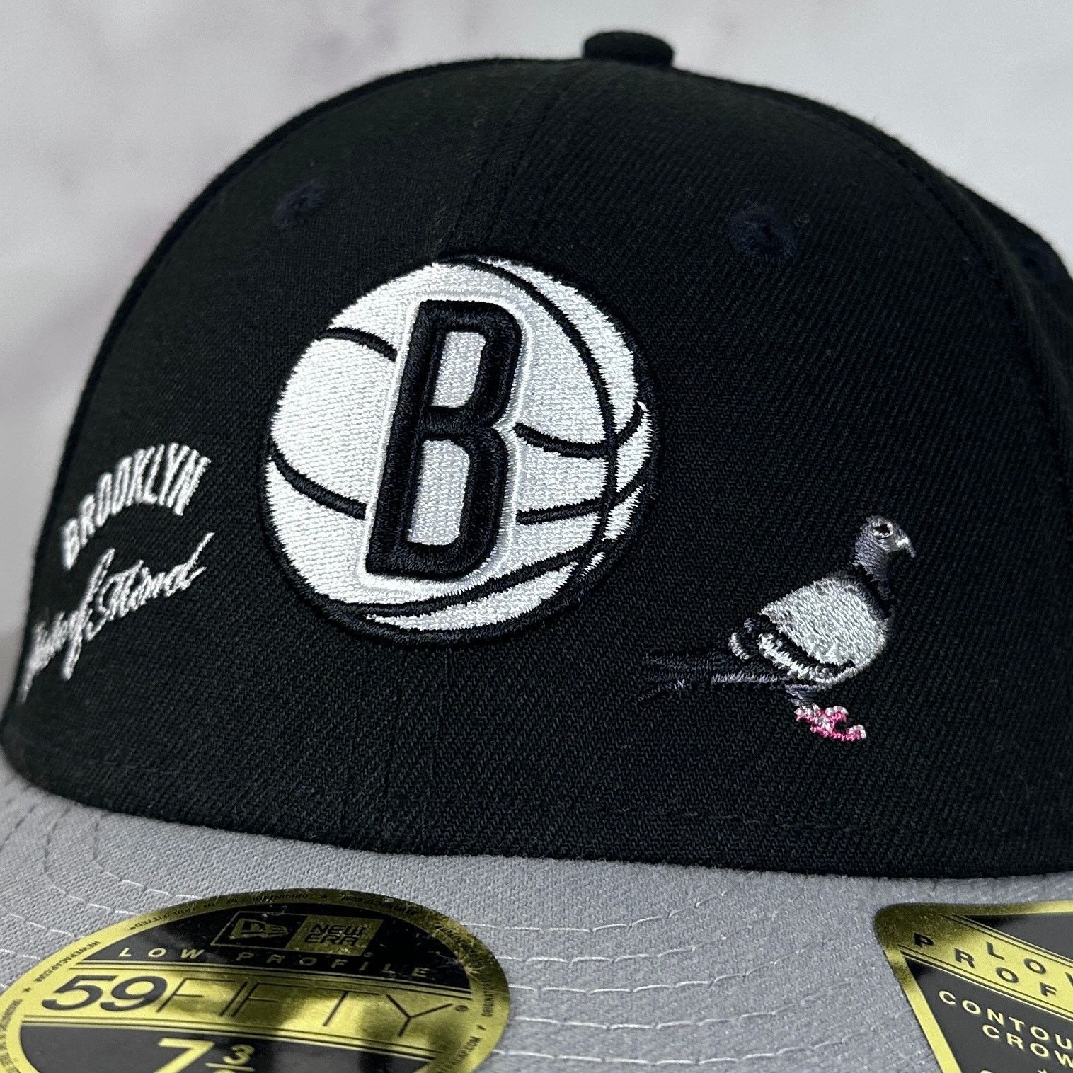 New Era Brooklyn Nets World Renown Black/Grey Fitted Size ONE SIZE - 2 Thumbnail