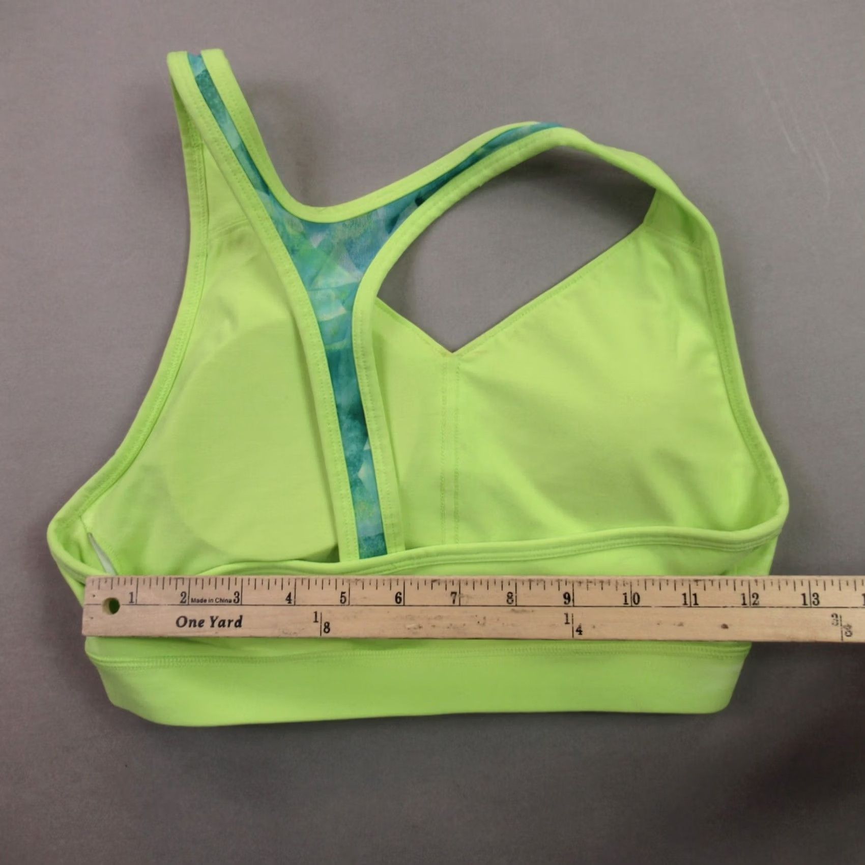 Vintage Columbia Bra Medium Yellow Sports Workout Activewear Support Lightweight Womens Size ONE SIZE - 6 Thumbnail