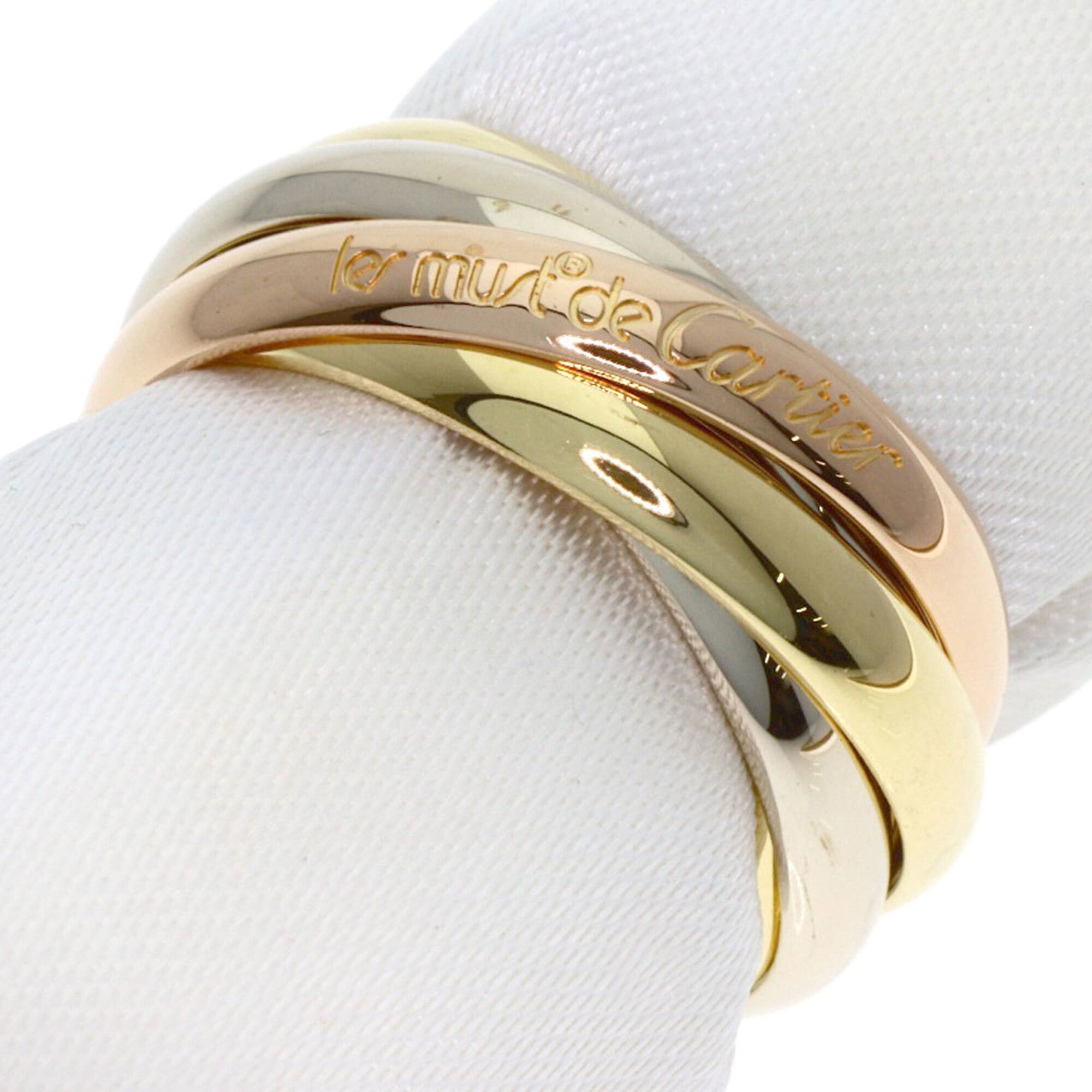 Cartier Cartier Trinity 5-Ring Ring, Size 48, 18K Yellow Gold/18K White Pink Gold, Women's. Size ONE SIZE - 1 Thumbnail