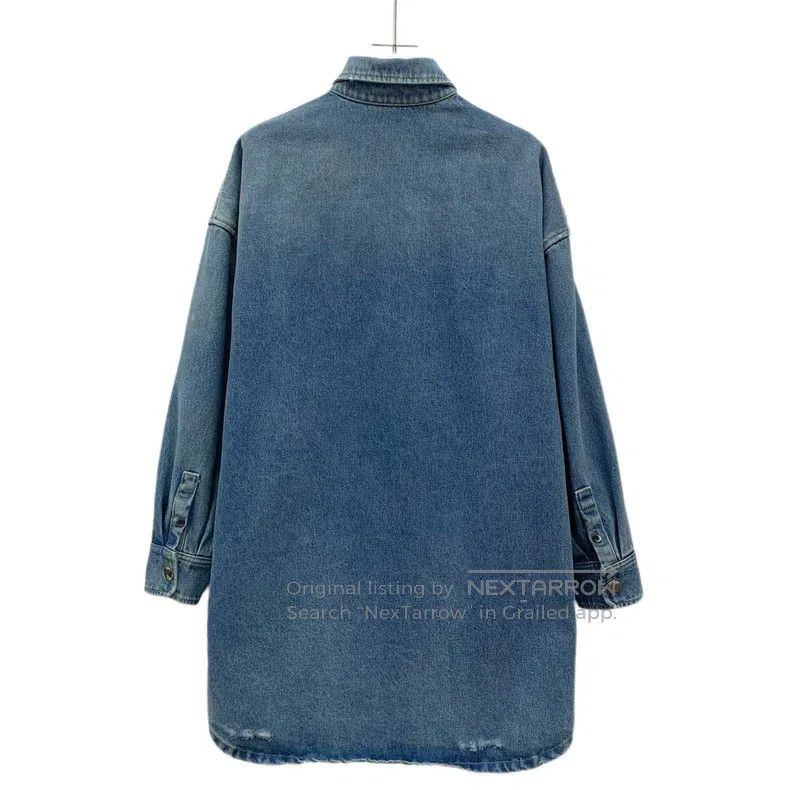 Prada Prada Blue gradient logo triangle logo cotton long-sleeved Size XS / US 0-2 / IT 36-38 - 2 Thumbnail