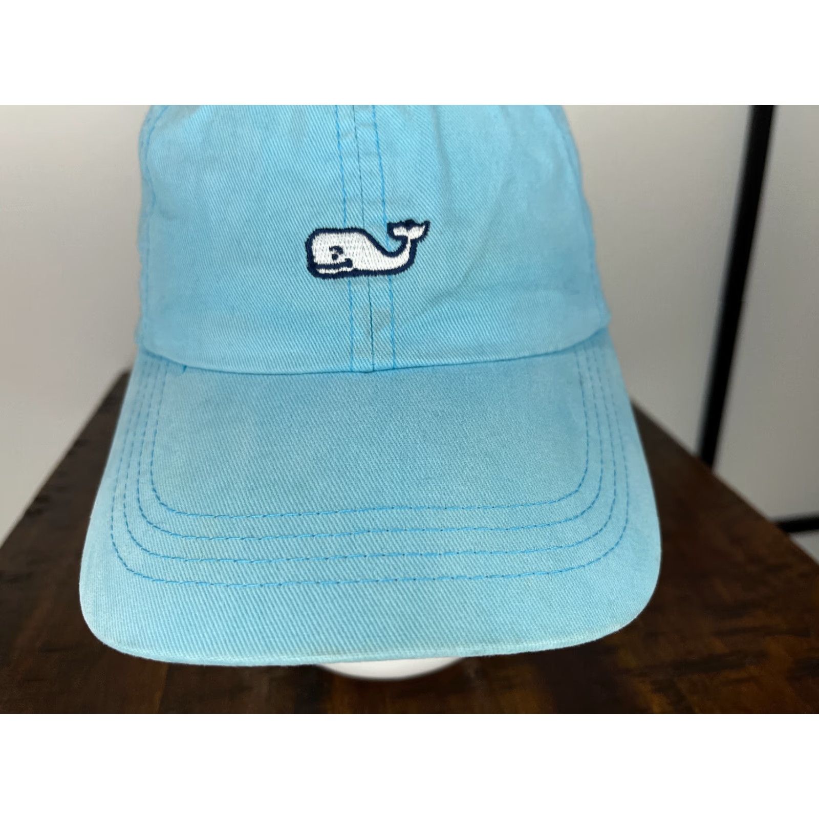 Vineyard Vines Vineyard Vines Hat Cap Strap Back Adult One Size Blue Embroidered Whale Cotton Baseball Cap Mens Size ONE SIZE - 3 Thumbnail