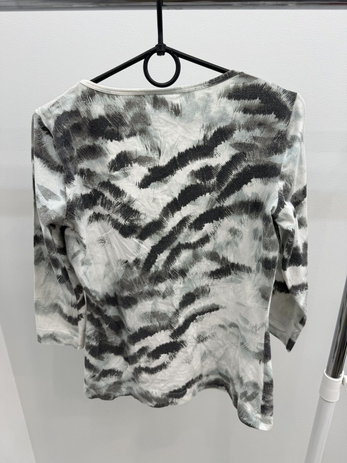 Just Cavalli Just Cavalli by Roberto Cavalli White Tiger Long Sleeve Tee Size L / US 10 / IT 46 - 2 Thumbnail