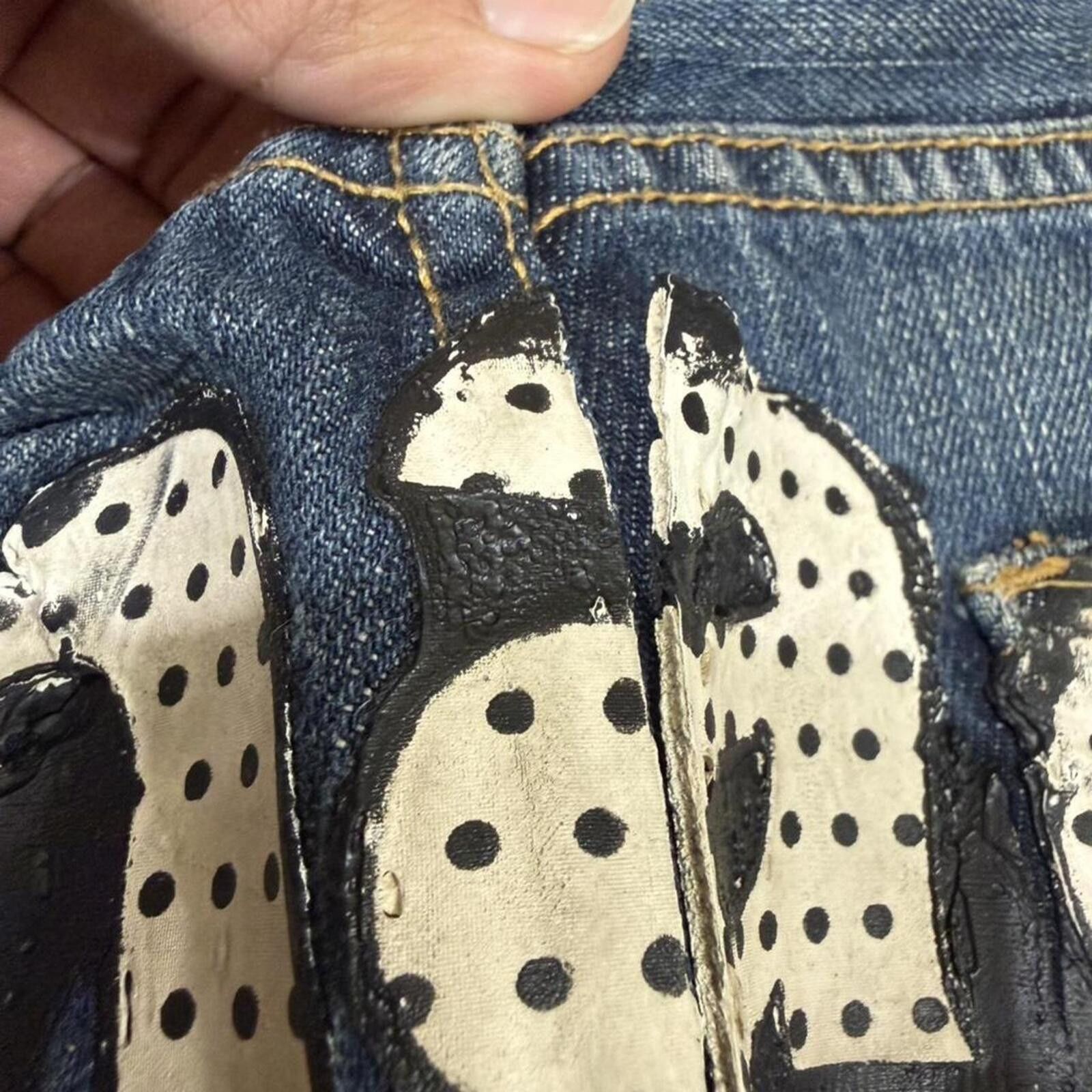 Other Manager denim jeans with unique detailing Size US 33 - 7 Thumbnail