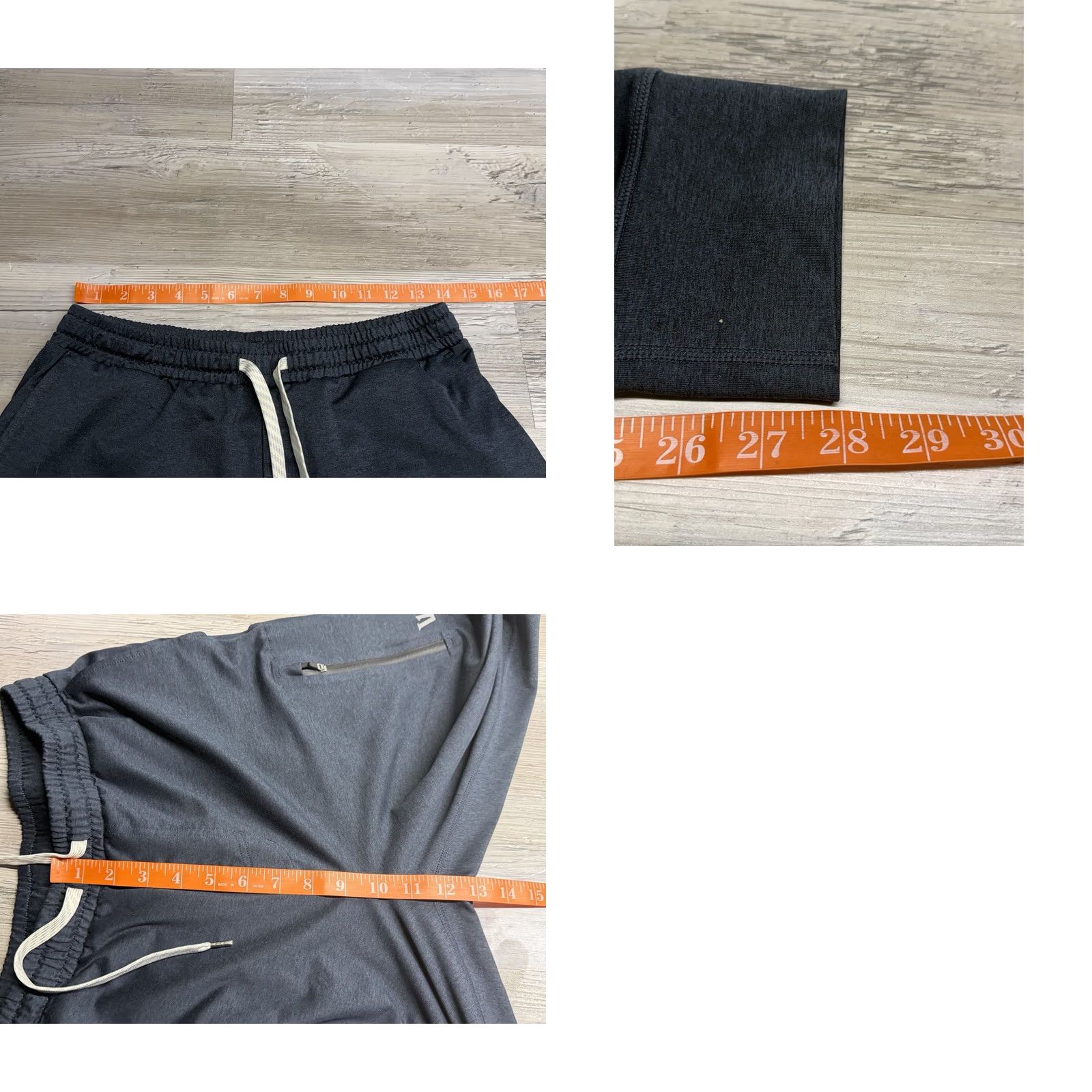 Vuori Vuori Sunday Performance Jogger Mens Medium Heather Black Drawstring Pockets Athletic Activewear Pants 28 Inseam Size US 31 - 9 Thumbnail