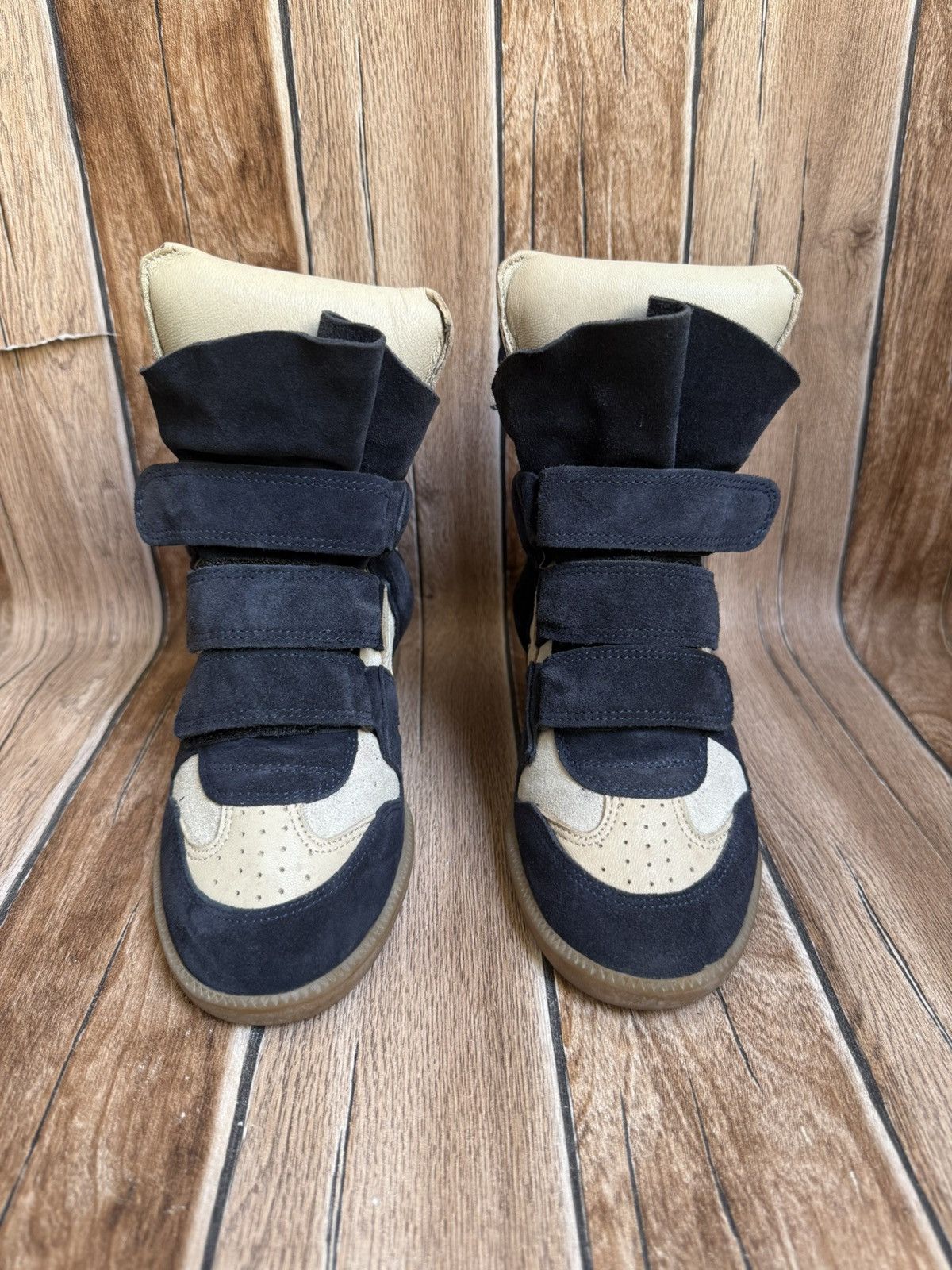 Isabel Marant × Isabel Marant Etoile × Vintage Suede bekett wedge sneakers Size US 6 / IT 36 - 5 Thumbnail