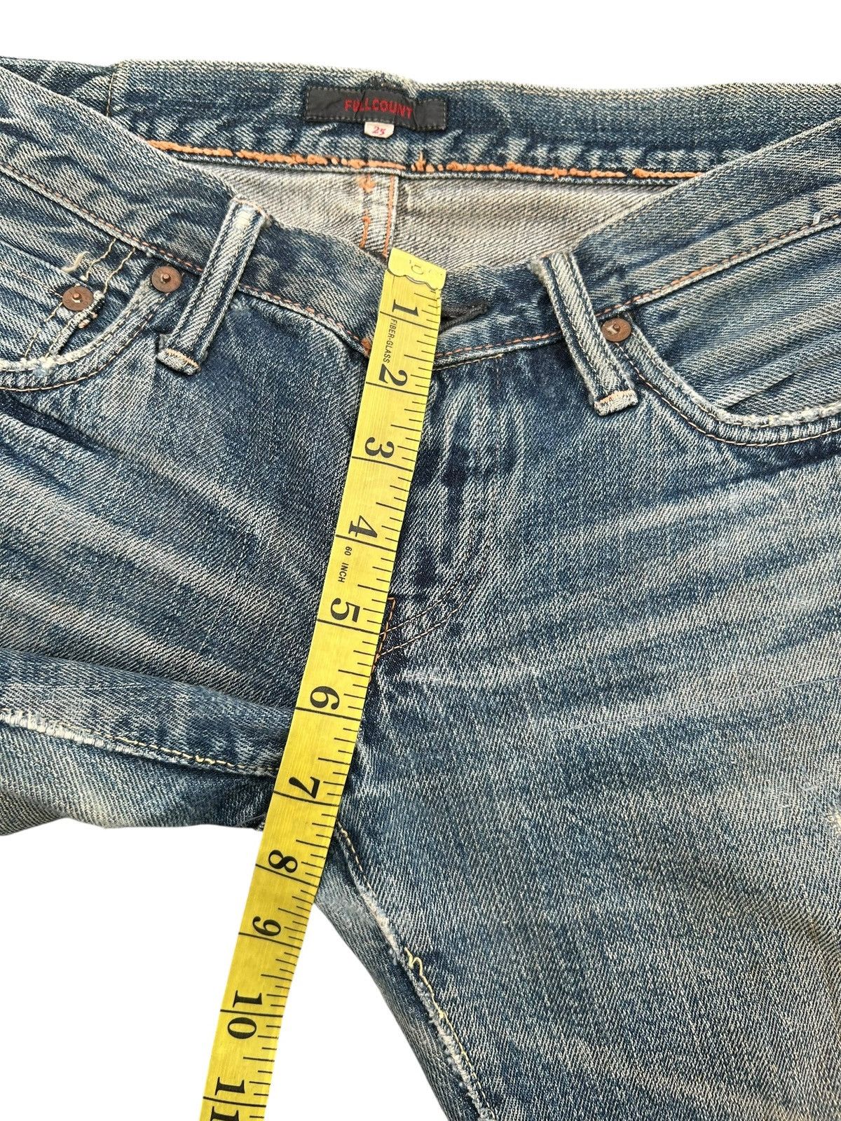 Kapital Vintage Full Count Selvedge Distressed Lowrise Denim Jeans Size US 28 / EU 44 - 20 Thumbnail