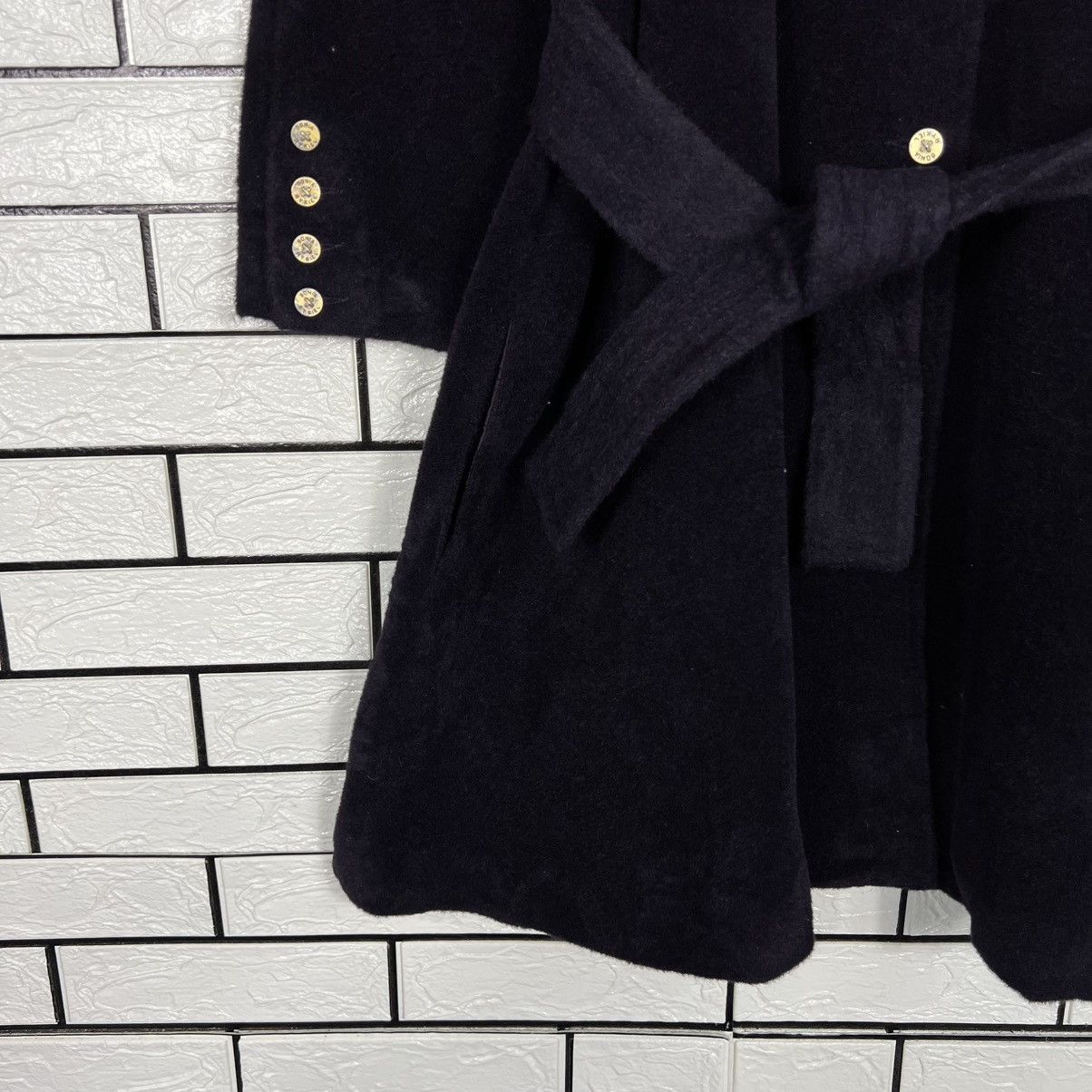 Sonia Rykiel Vintage 90's SONIA RYKIEL Wool Belted Overcoat #4137-C188 Size M / US 6-8 / IT 42-44 - 6 Thumbnail
