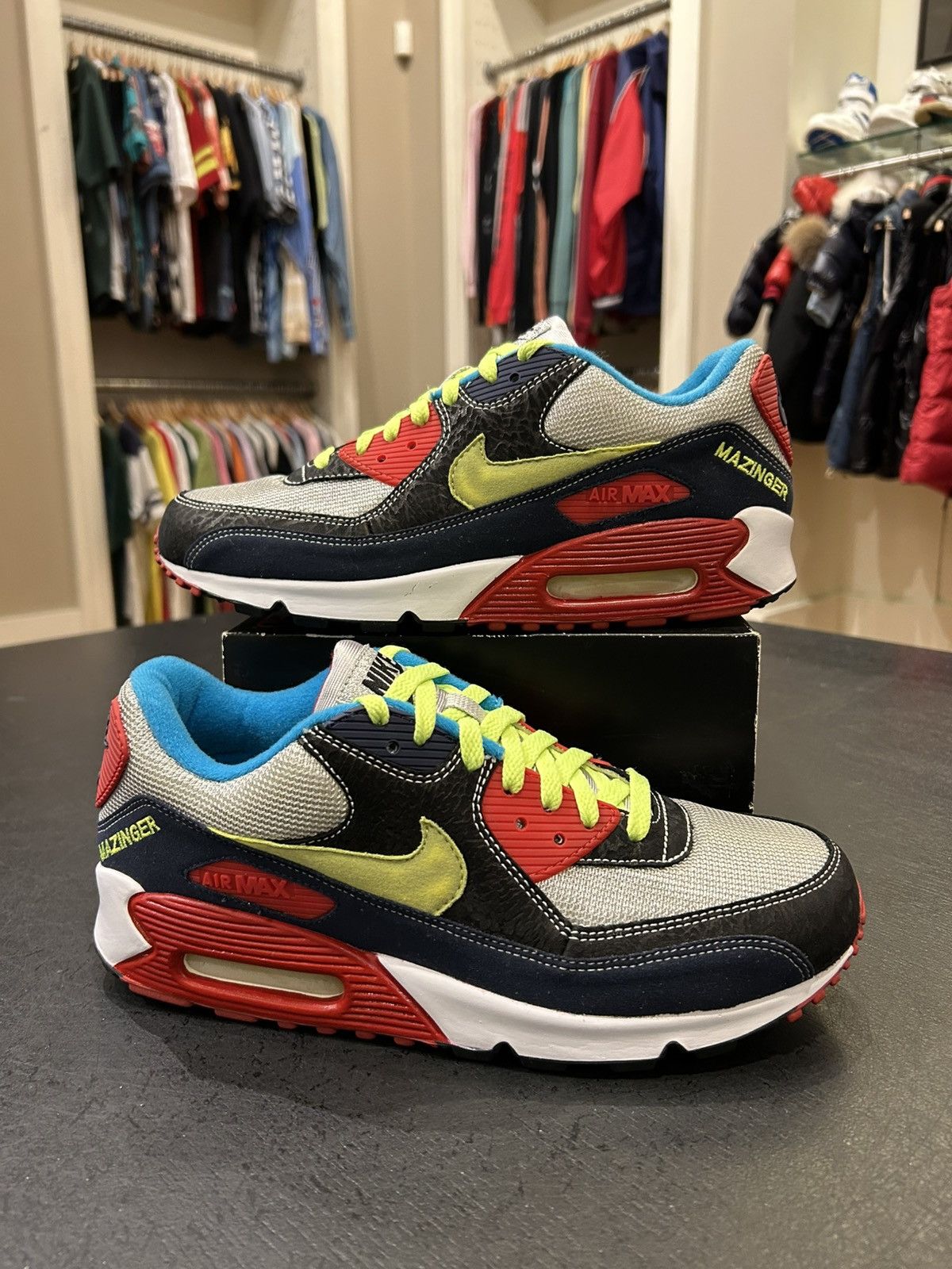 Nike Nike Air Max 90 Custom NikeID Mazinger Size US 9 / EU 42 - 1 Thumbnail