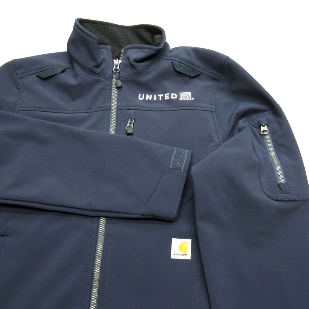 Carhartt Carhartt Jacket Womens Medium Navy Waterproof US Employee Uniform Official Blue Softshell Wind-Resistant Zipped Pockets Size M / US 6-8 / IT 42-44 - 3 Thumbnail