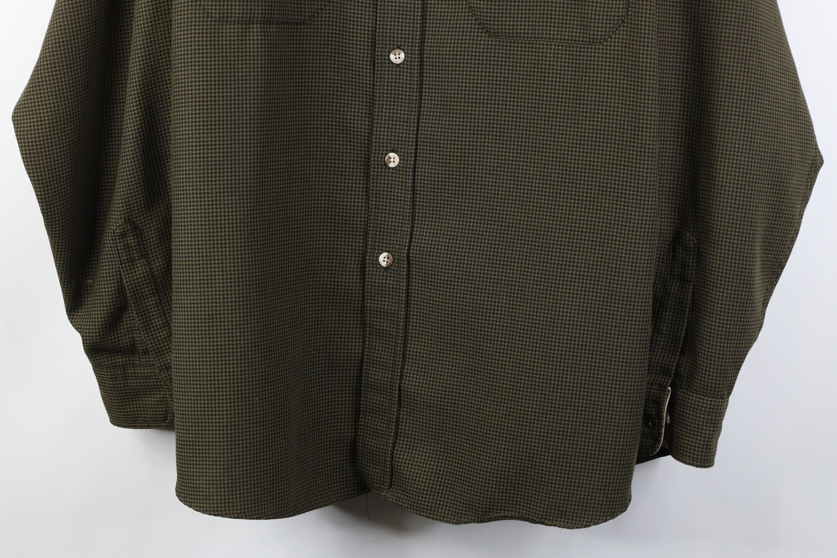 Cabelas Vintage 90s Cabelas Houndstooth Collared Button Shirt Size US XL / EU 56 / 4 - 3 Thumbnail
