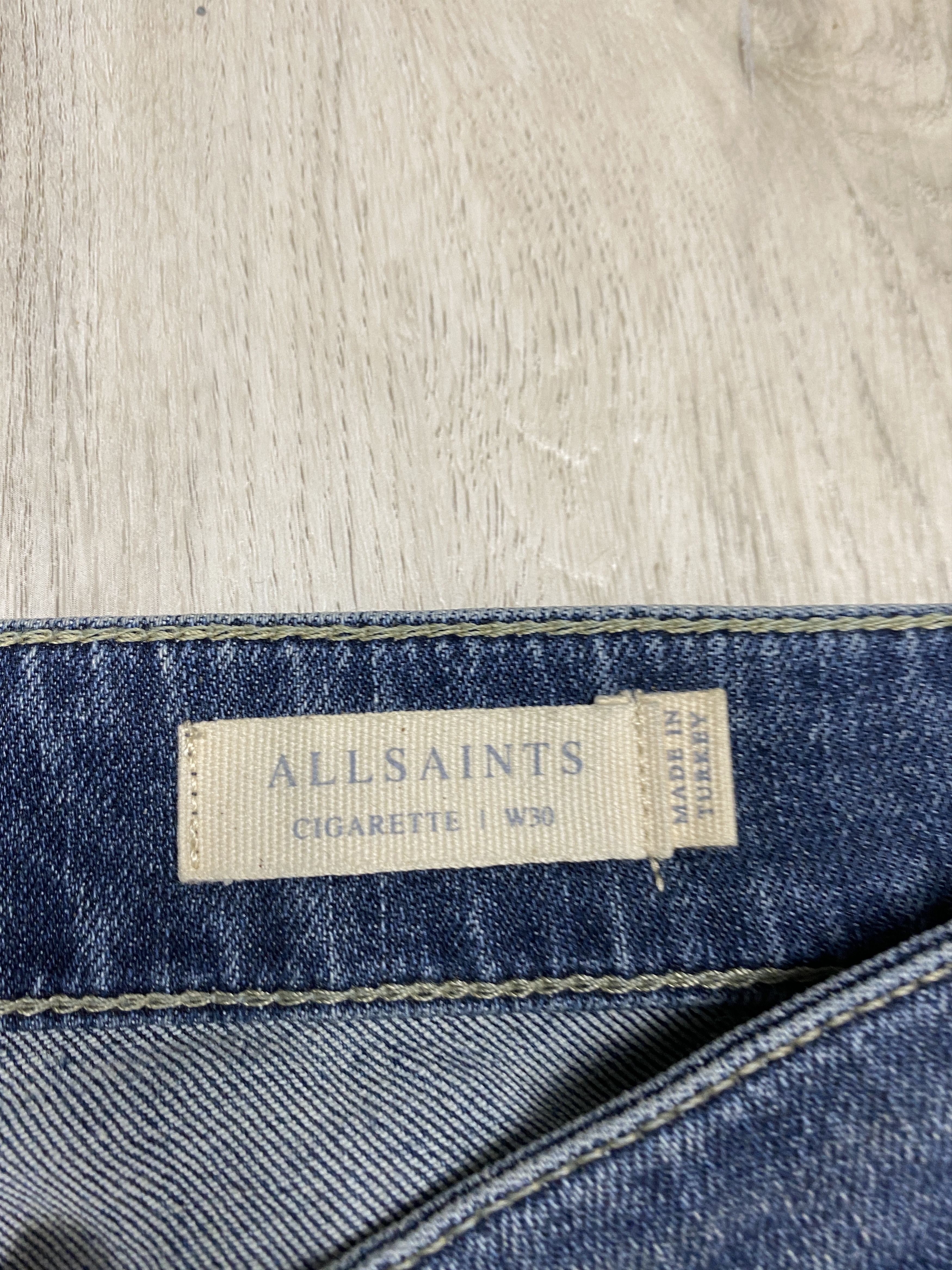 Allsaints Allsaints Damaged Cigarette Mens Denim Pants Jeans Size US 30 / EU 46 - 5 Thumbnail
