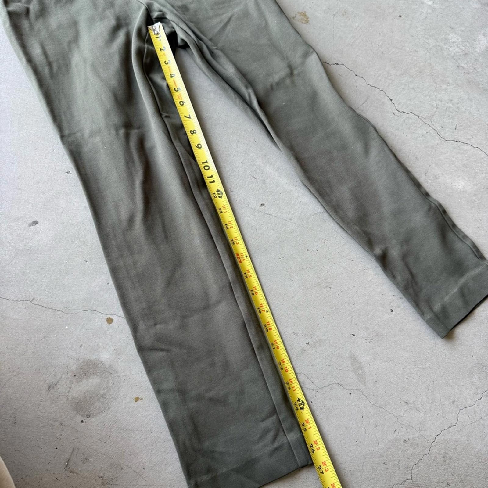 Other Anne Klein / Women’s Stretch Pants Leggings / Olive Size 32" / US 10 / IT 46 - 8 Thumbnail