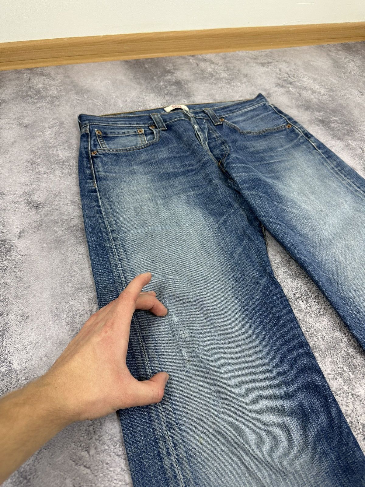 Levi's Vintage Levi's 501 Faded American Denim Baggy Hype Jeans Size US 32 / EU 48 - 6 Thumbnail