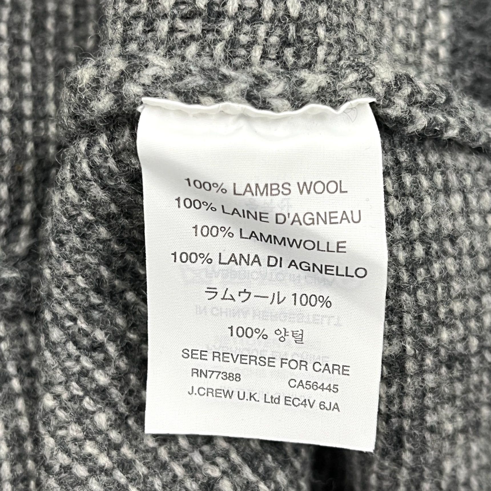 J.Crew VINTAGE J Crew Lambs Wool Sweater Mens L Gray Crewneck Pullover Jumper Academia Preppy Size US L / EU 52-54 / 3 - 3 Thumbnail
