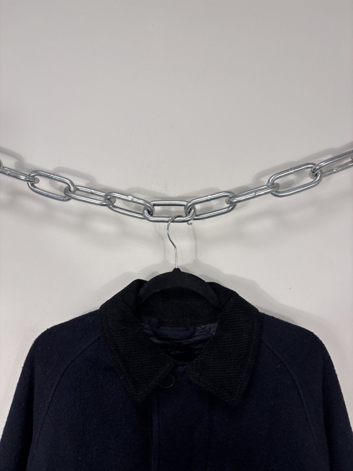 Arket Arket Men’s Navy Blue Wool Car Coat Corduroy Collar Size US S / EU 44-46 / 1 - 9 Thumbnail