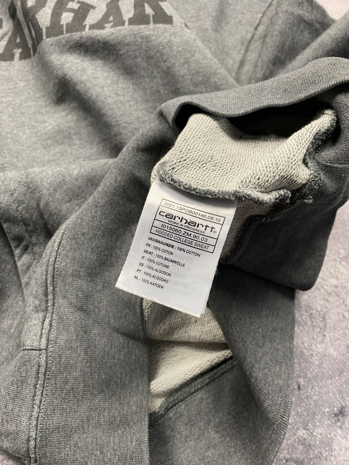 Carhartt Y2K Vintage Carhartt Hoodie Spellout Logo Rare Sweatshirt Size US XS / EU 42 / 0 - 10 Thumbnail