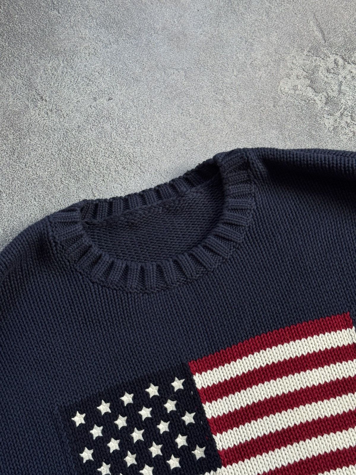 Other USA 🇺🇸 Flag retro knitwear 🧶 sweater jumper pullover 90s Size US M / EU 48-50 / 2 - 4 Thumbnail