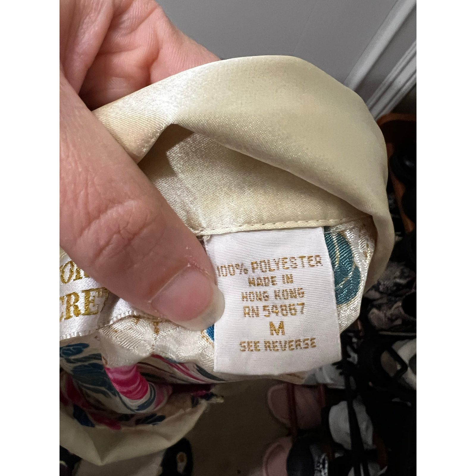 Victoria's Secret Gold Label vintage Satin Floral Pajama Top night shirt M Size M / US 6-8 / IT 42-44 - 16 Thumbnail