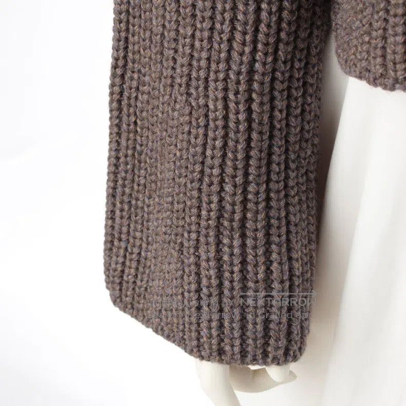 Hermes Hermes Wool Ribbed Long Sleeve Heavy Knit Sweater Size XXS / US 00 / IT 34 - 4 Thumbnail