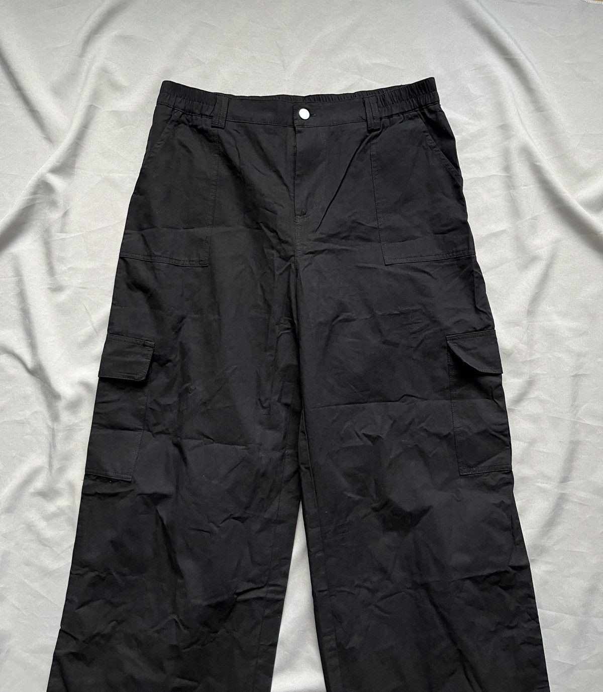 If Six Was Nine Wide Avant Garde Japanism Black Cargo Pants Size US 34 / EU 50 - 5 Thumbnail