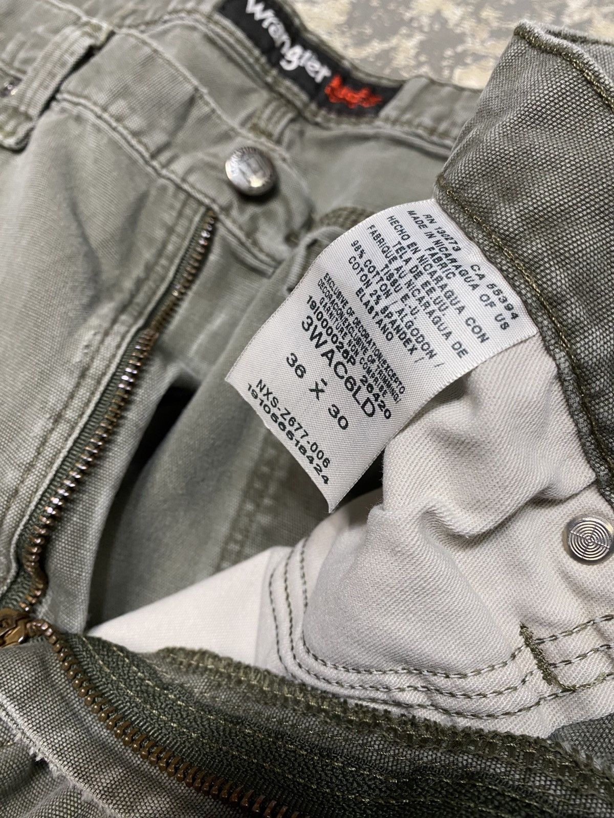 Carhartt × Dickies × Vintage Vintage Wrangler Riggs Carpenter Double Knee Baggy Fit Pants Size US 34 / EU 50 - 6 Thumbnail