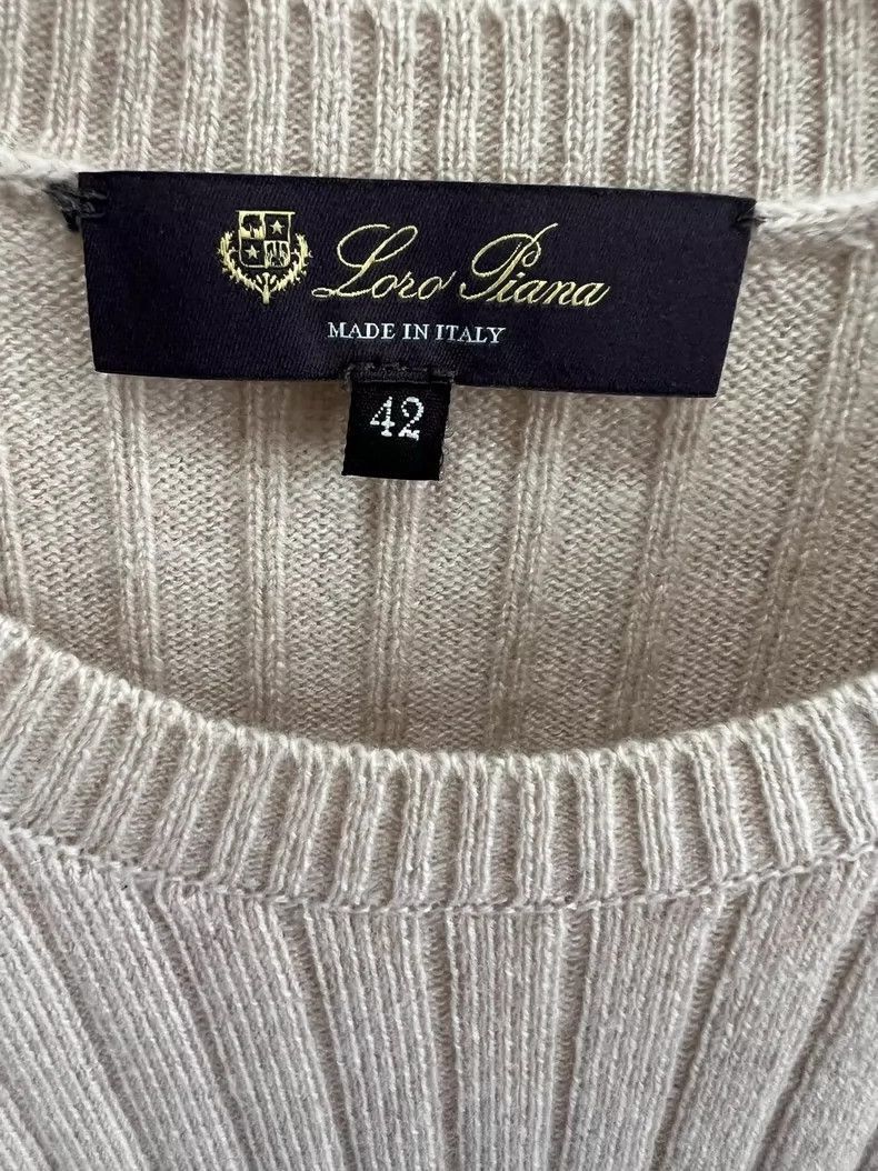 Loro Piana Loro Piana Cashmere Short Sleeve Top Size US M / EU 48-50 / 2 - 5 Thumbnail