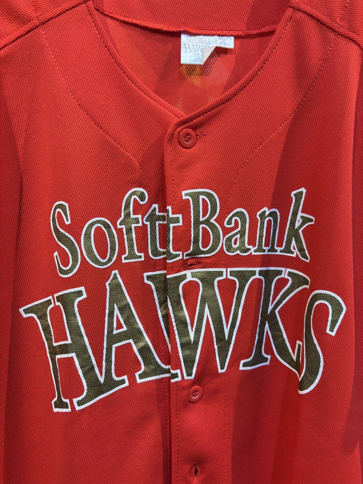 Other Softbank Hawk Baseball Jersey Red Size US L / EU 52-54 / 3 - 2 Thumbnail