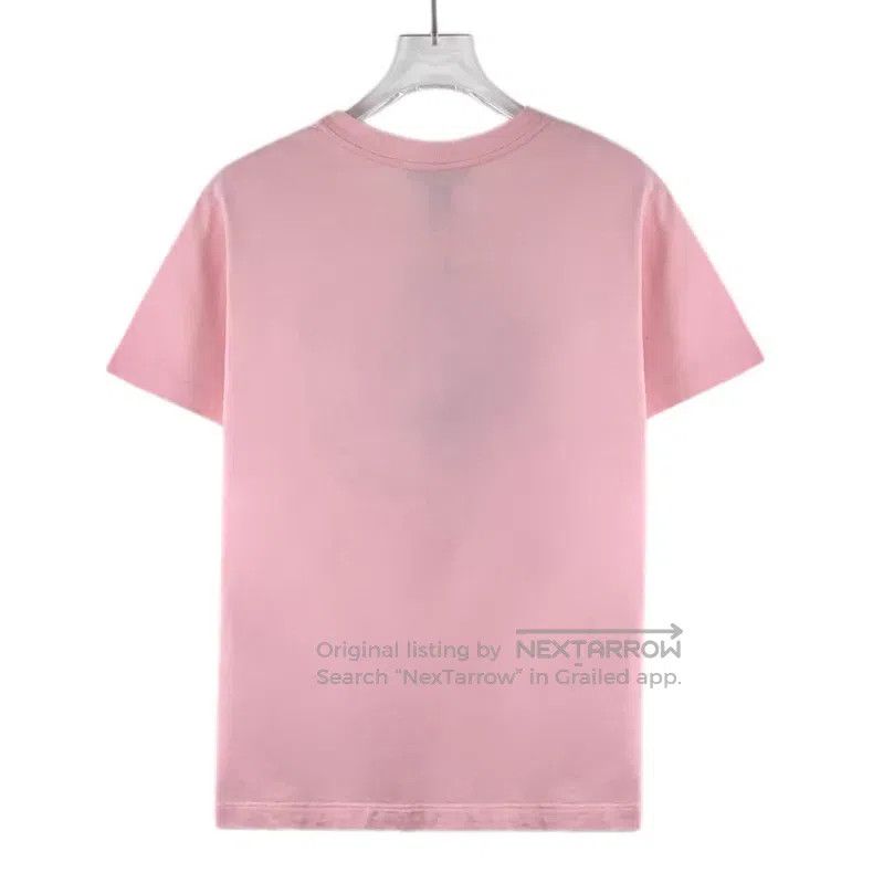 Louis Vuitton Louis Vuitton Pink logo monogrammed chain cotton crew neck Size XS / US 0-2 / IT 36-38 - 2 Thumbnail